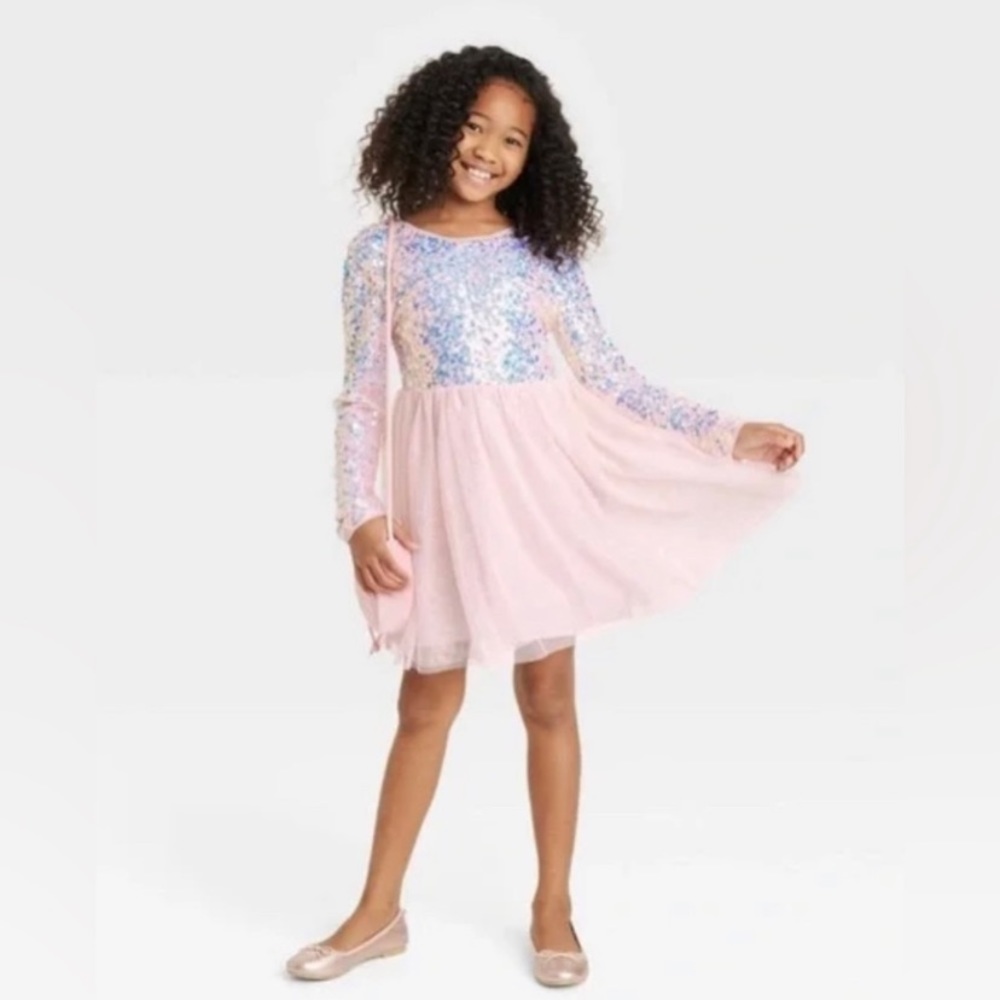 Sequin Girls Dress